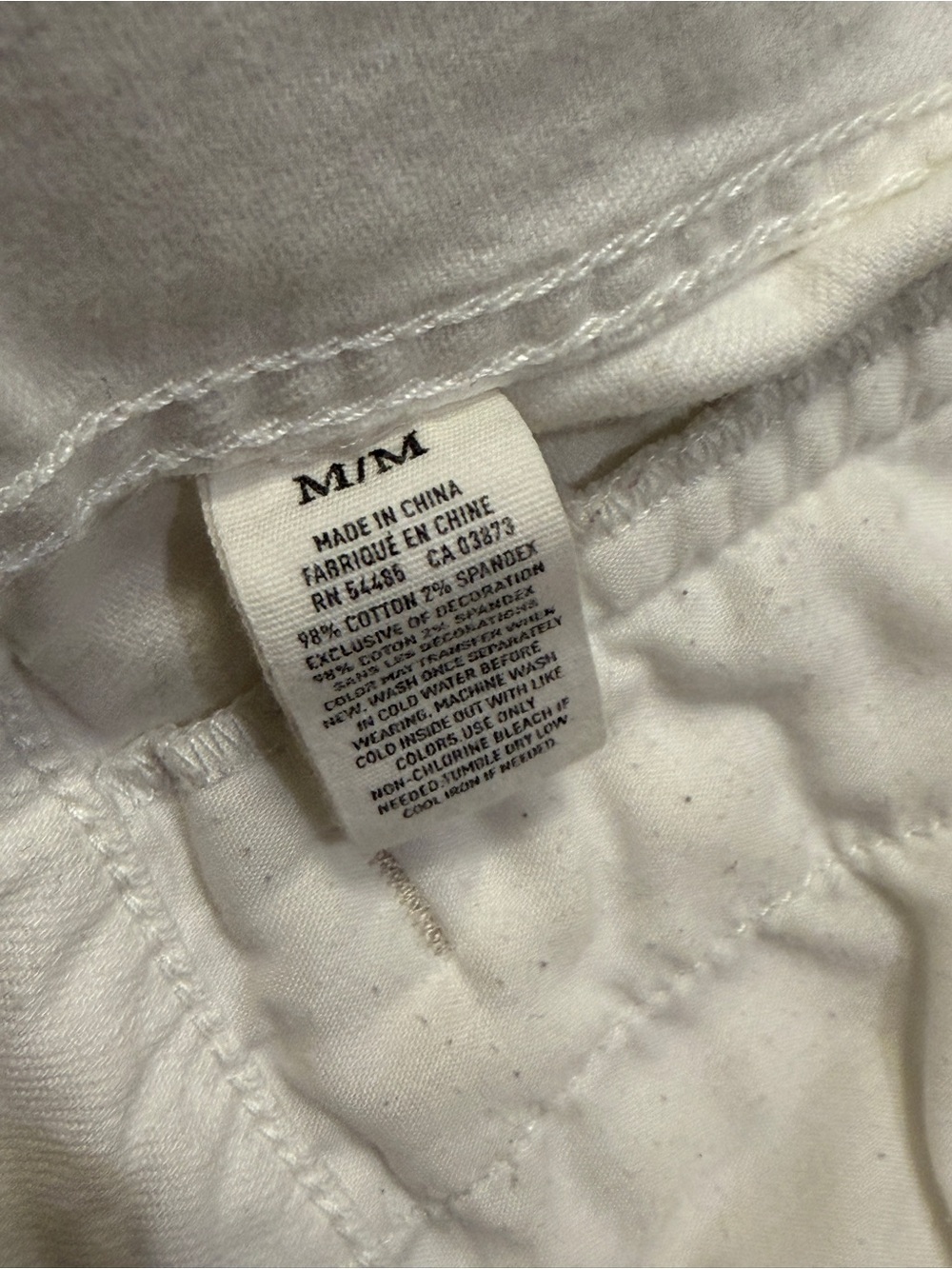 American Eagle white cotton denim, jean jacket size medium - Picture 7 of 9